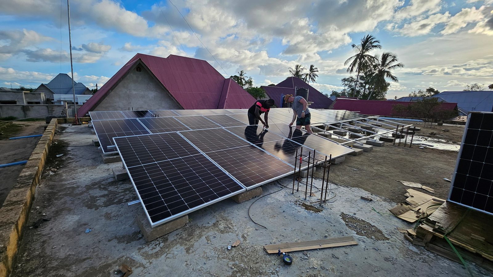 Infrastructure works under the South Sudan sky